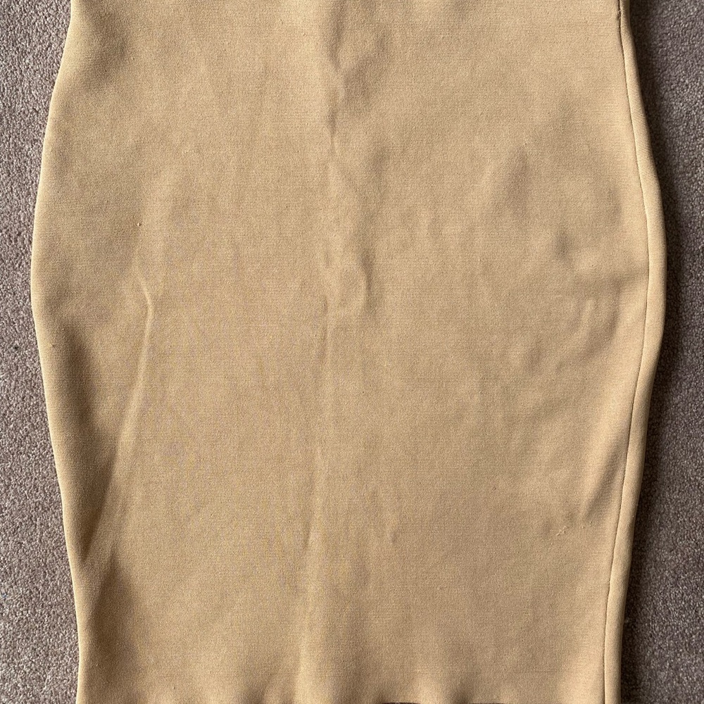 NWT - Express Tan Pencil/Bodycon Skirt - Knee Length